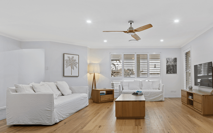 LED lighting and ceiling fan installed by Summit electricians